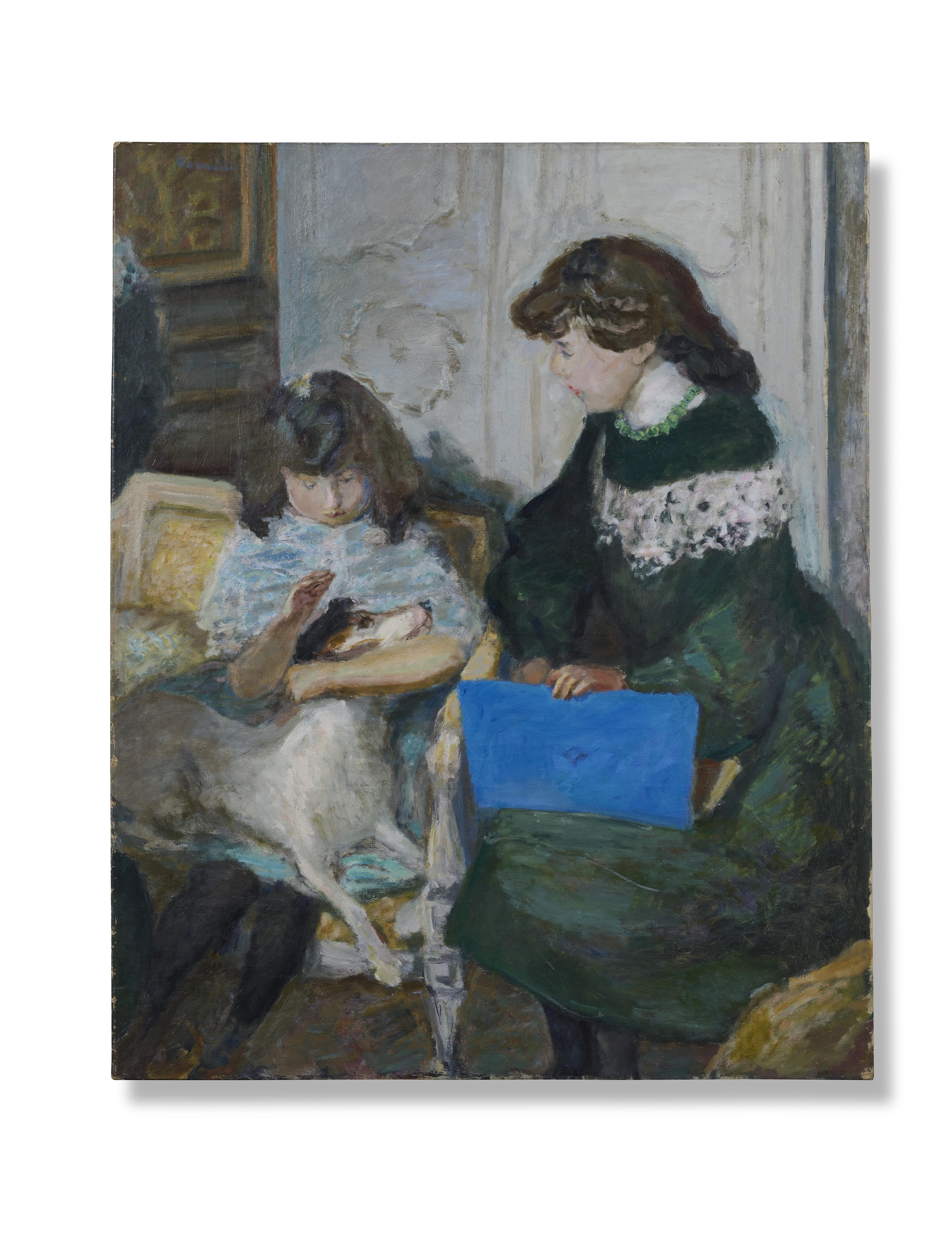 Young Girls with a Dog (Two Daughters of Alexandre Natanson)